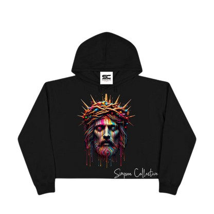 Thorns of Color Crop Hoodie - Womens